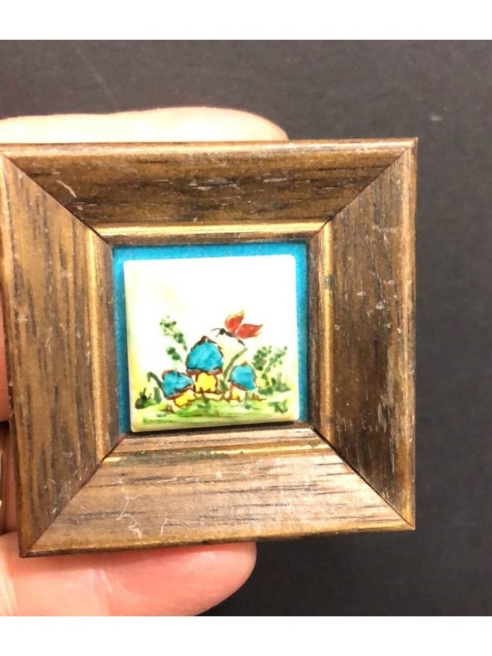 Miniature Ceramic Tile Hand Painted by Robin Simon